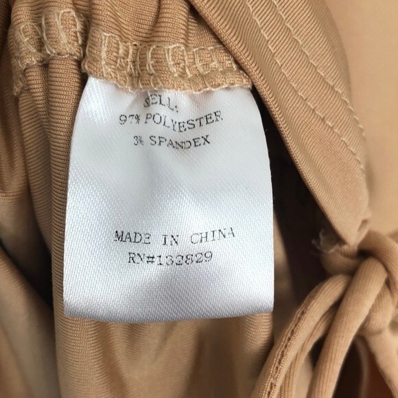 ❤️ Superdown Cory Ruched Side Mini Dress in Nude/Tan - XL - Picture 9 of 10